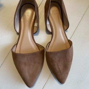 A New Day Target Tan Suede Pointy Toe Flats